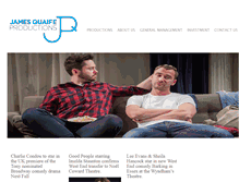 Tablet Screenshot of jamesquaifeproductions.com